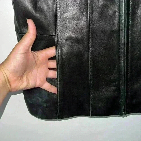 Nautica Black Leather Jacket - Picture 3 of 8
